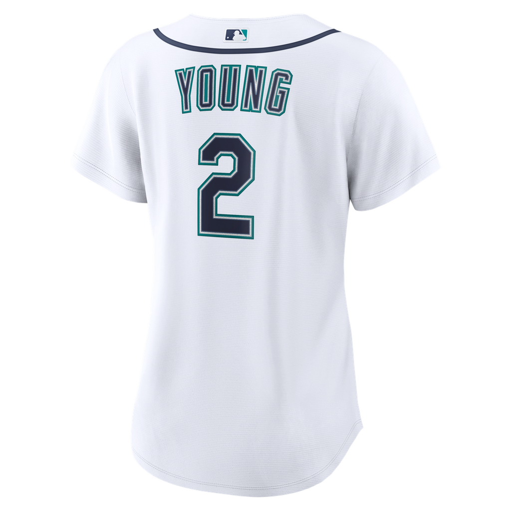 Seattle Mariners Cole Young Nike Women's Home Replica Jersey - White