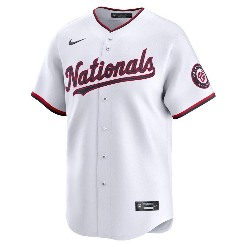 Washington Nationals James Wood Nike Home Limited Jersey - White