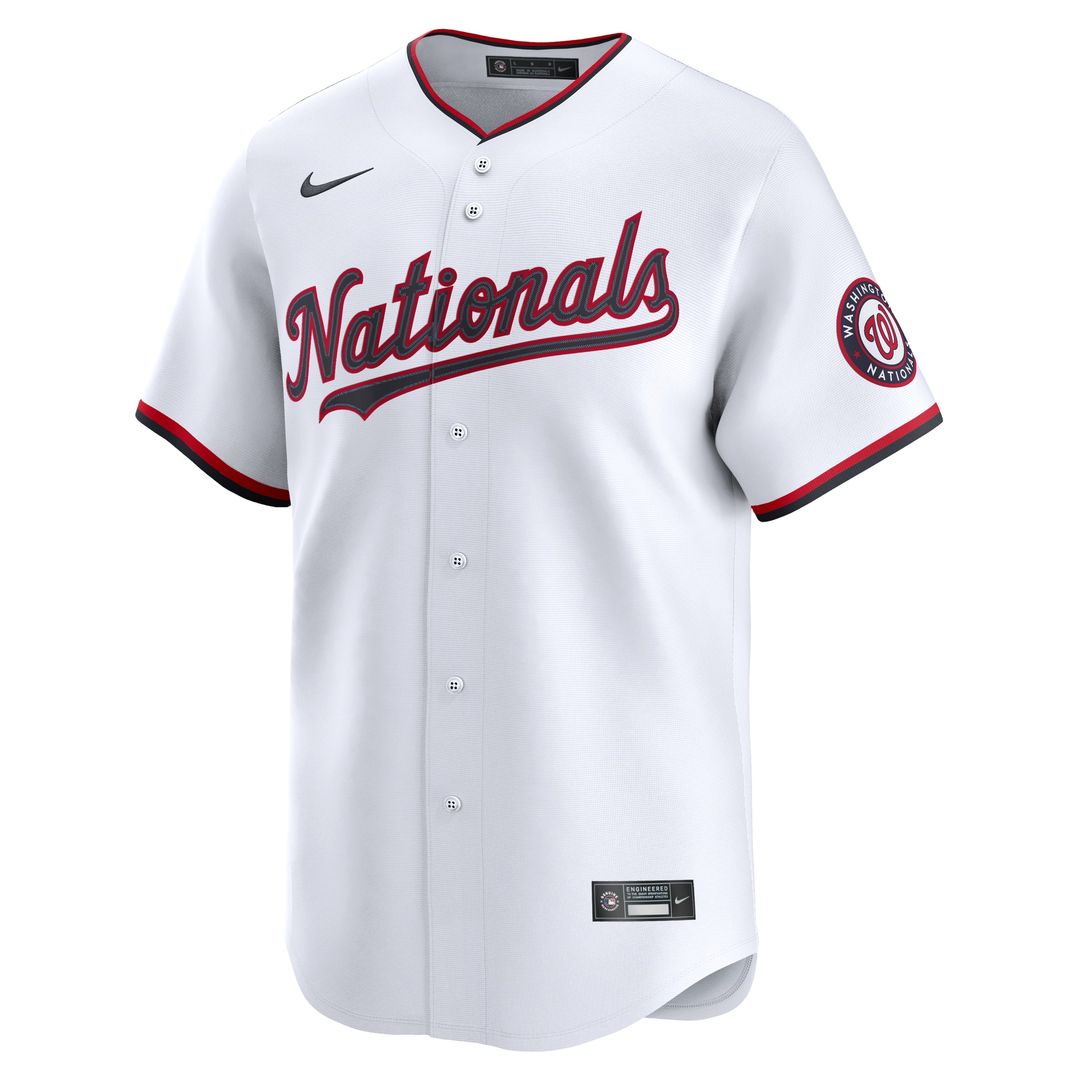 Washington Nationals James Wood Nike Home Limited Jersey - White
