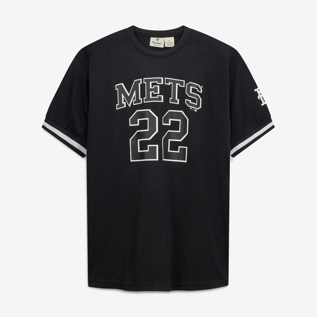 New York Mets Juan Soto Fanatics Big & Tall Heavyweight Mesh Jersey - Black/White