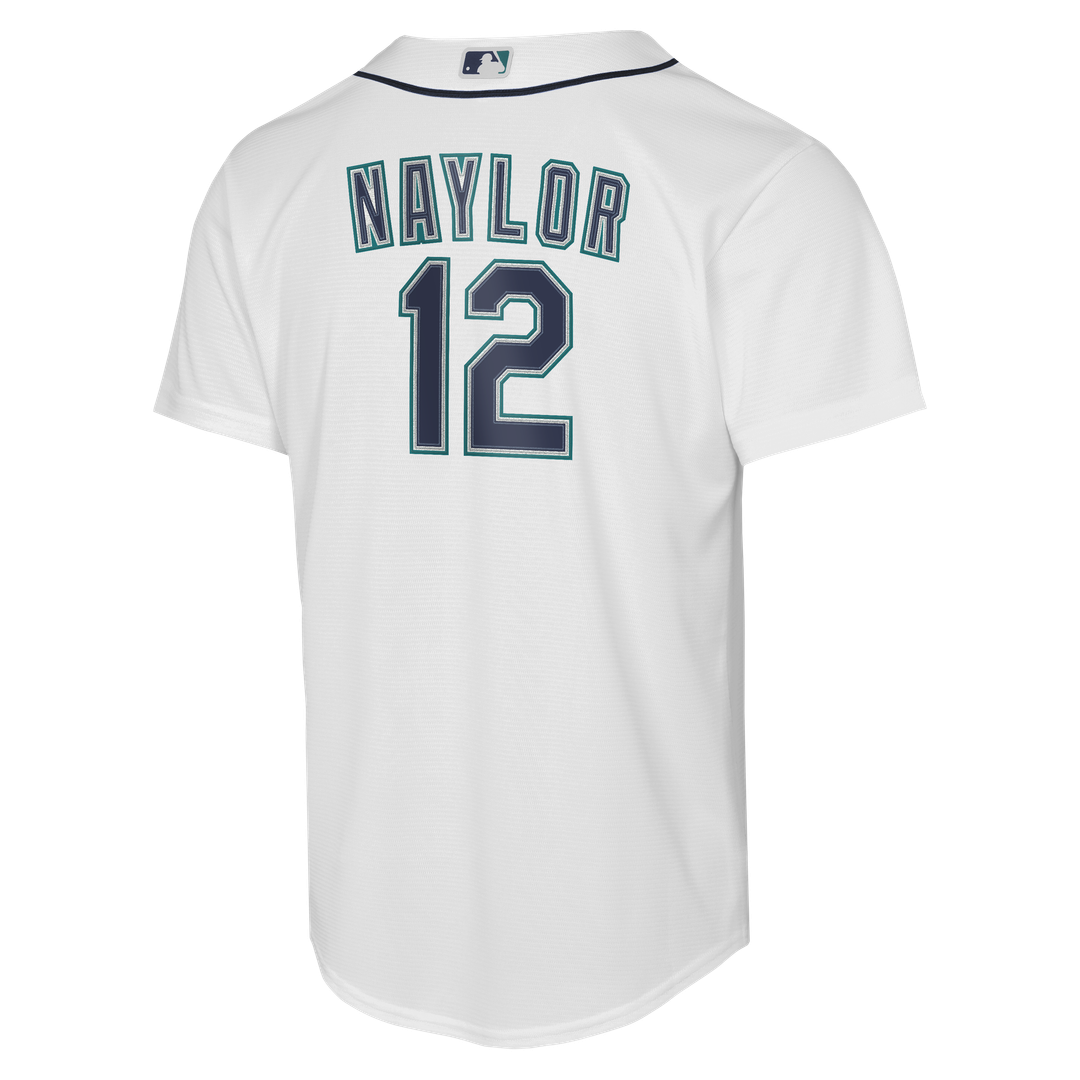 Seattle Mariners Josh Naylor Nike Youth Home Baseline Jersey - White