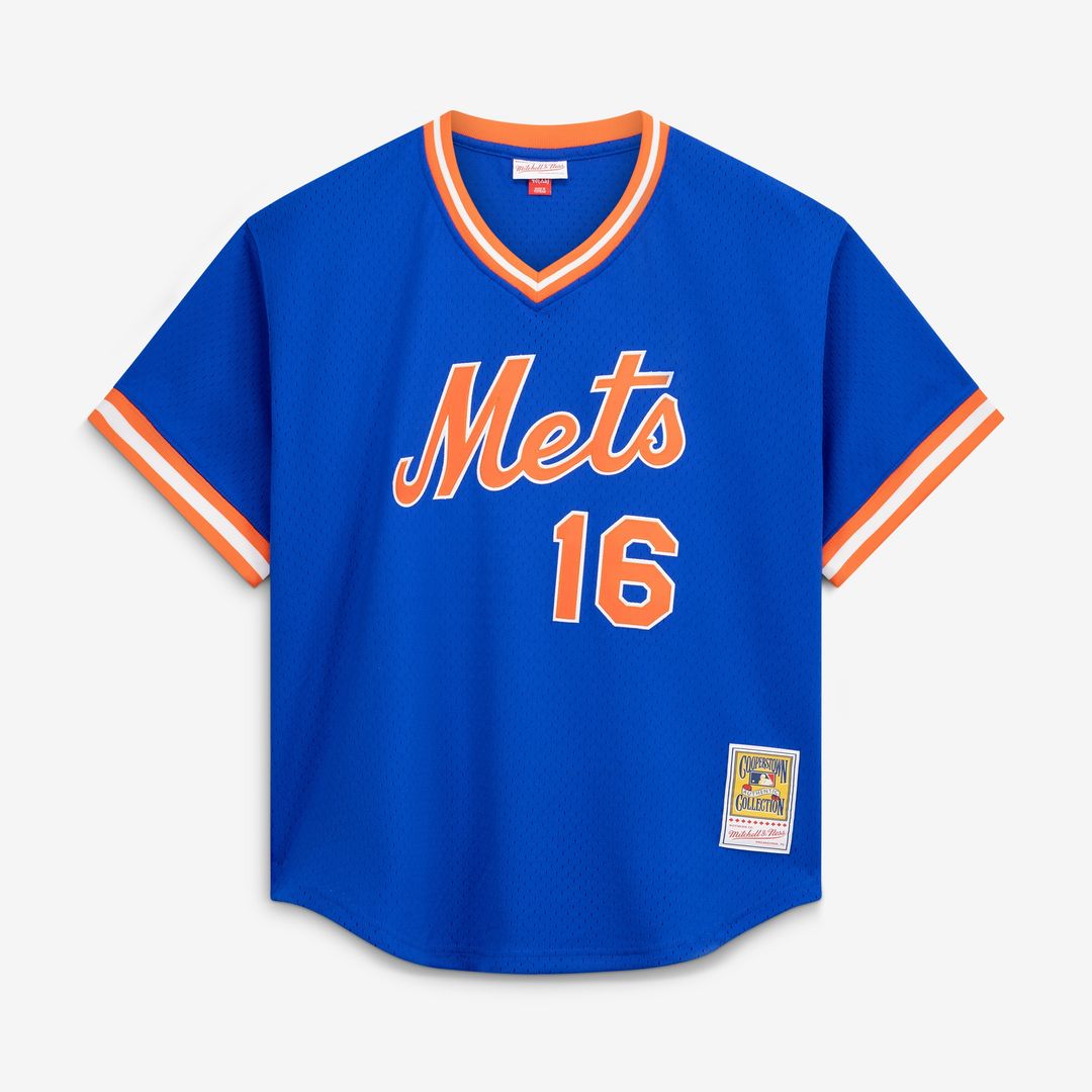 New York Mets Dwight Gooden Mitchell & Ness Authentic Batting Practice Jersey - Royal