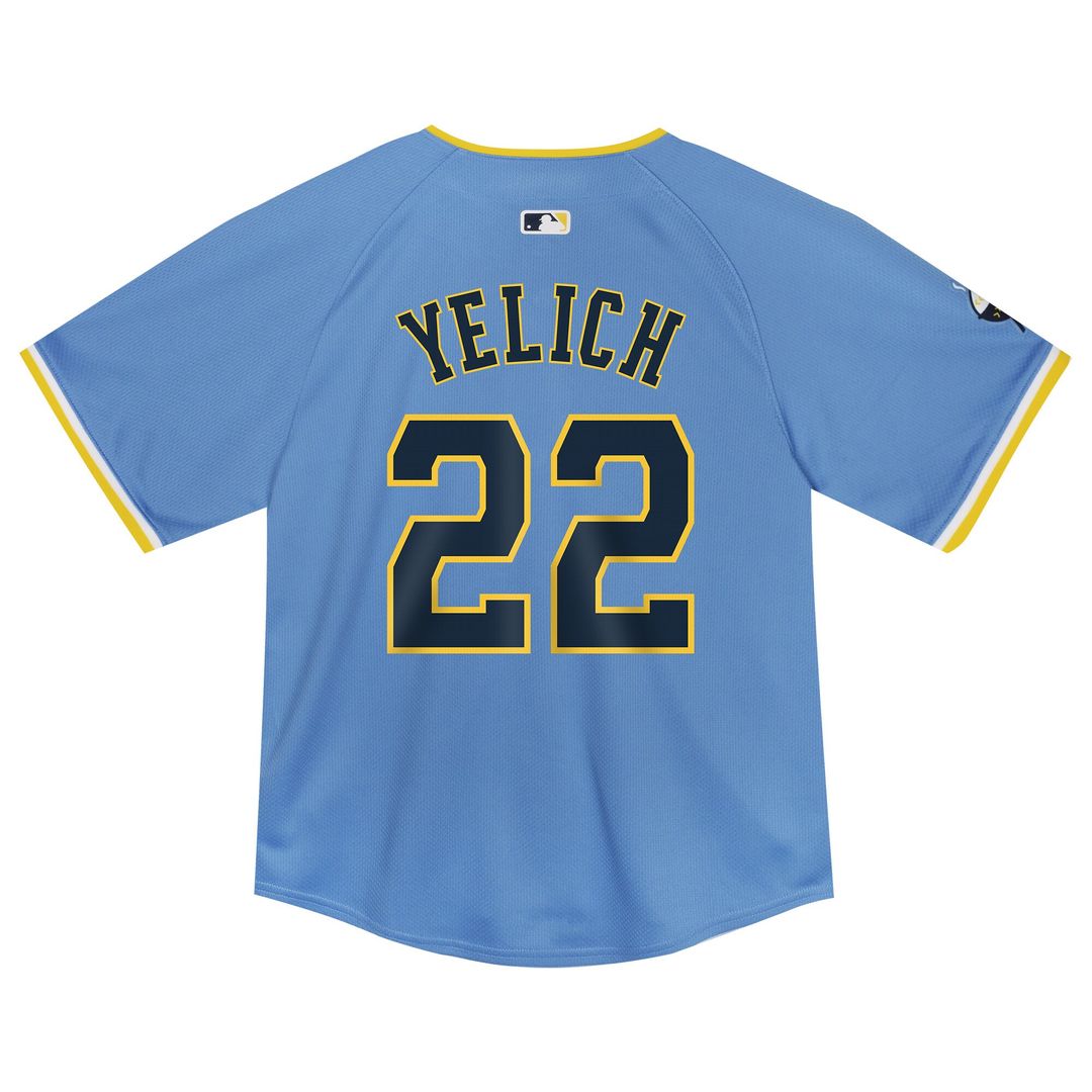 Milwaukee Brewers Christian Yelich Nike Toddler City Connect Limited Player Jersey - Powder Blue