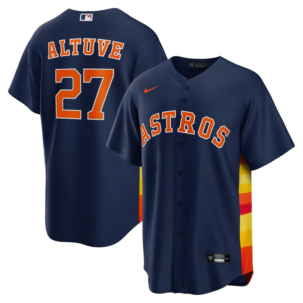 Houston Astros Jose Altuve Nike Alternate 2 Replica Jersey - Navy