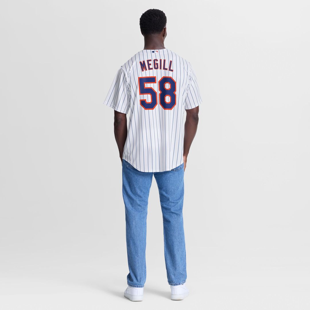 New York Mets Tylor Megill Nike Home Replica Jersey - White