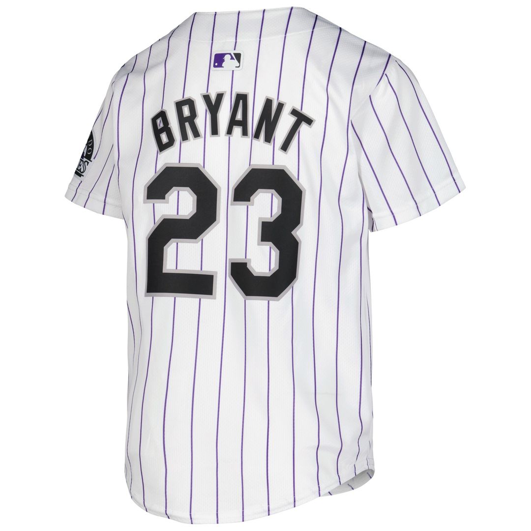 Colorado Rockies Kris Bryant Nike Youth Alternate Limited Player Jersey - Purple