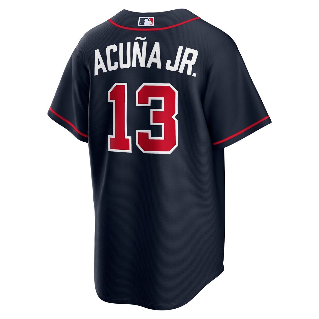 Atlanta Braves Ronald Acuña Jr. Nike Alternate 2 Replica Jersey - Red