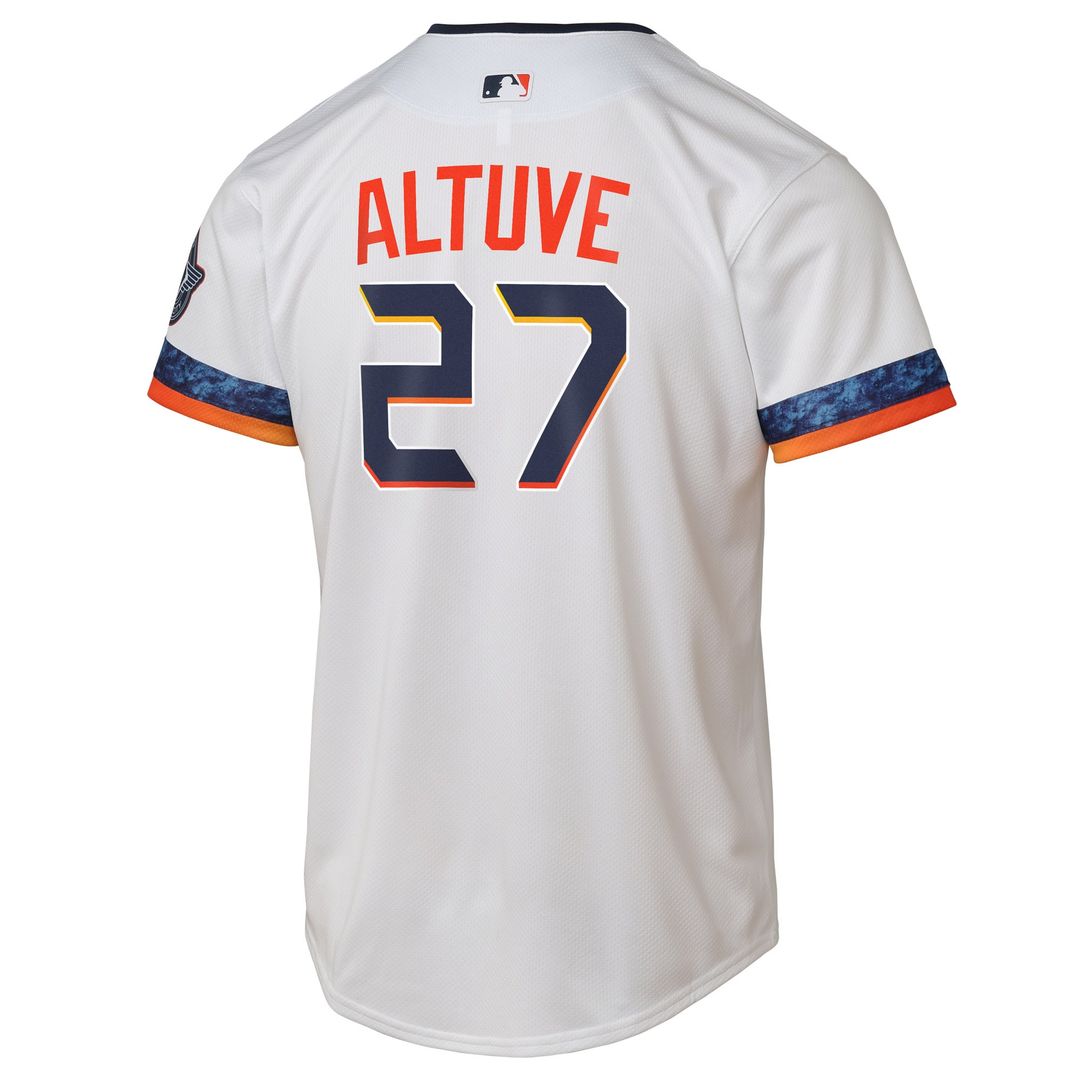 Houston Astros Jose Altuve Nike Youth 2025 City Connect Limited Player Jersey - White