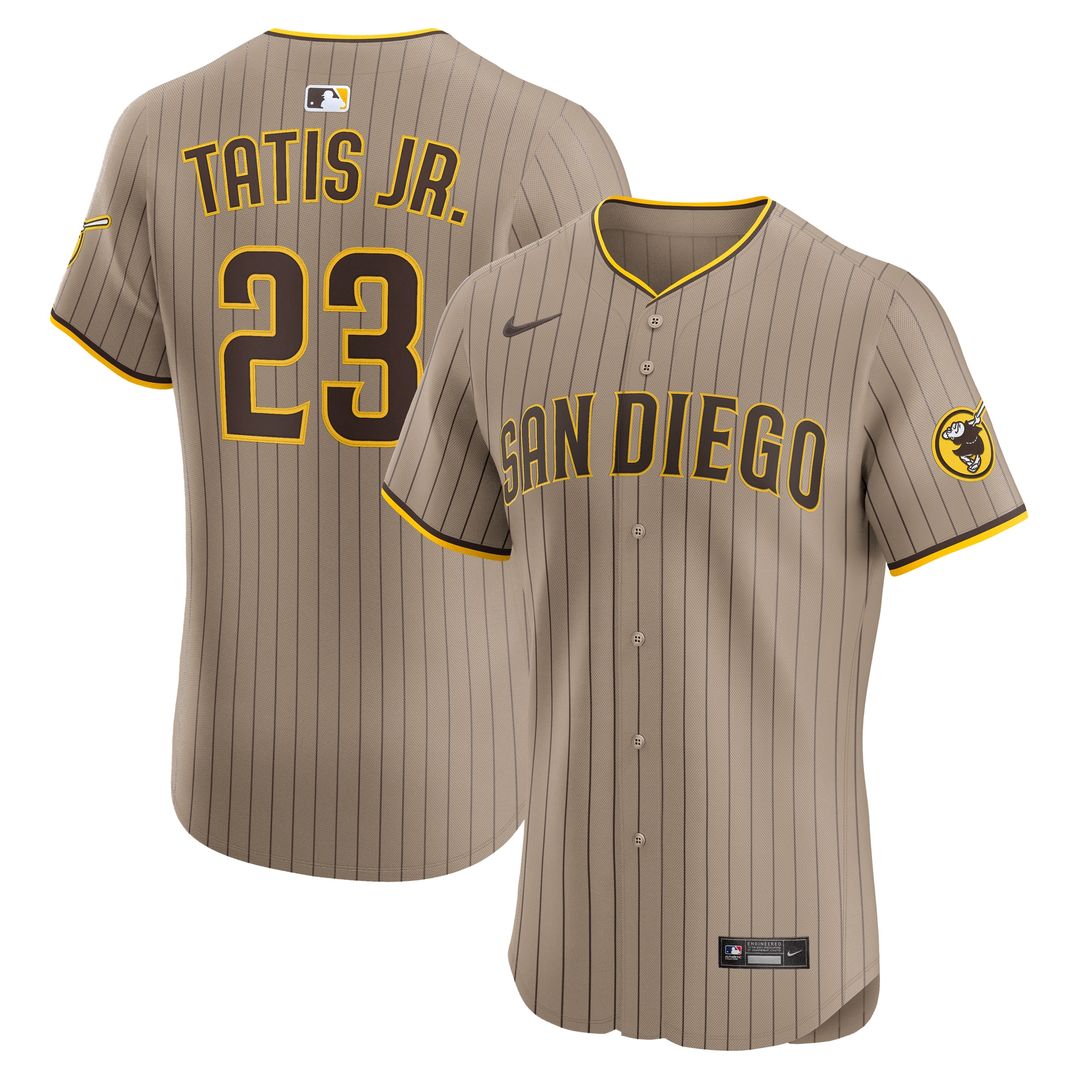 San Diego Padres Fernando Tatis Jr. Nike Road Elite Jersey - Brown