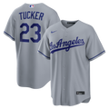 Los Angeles Dodgers Kyle Tucker Nike Road Replica Jersey - Gray
