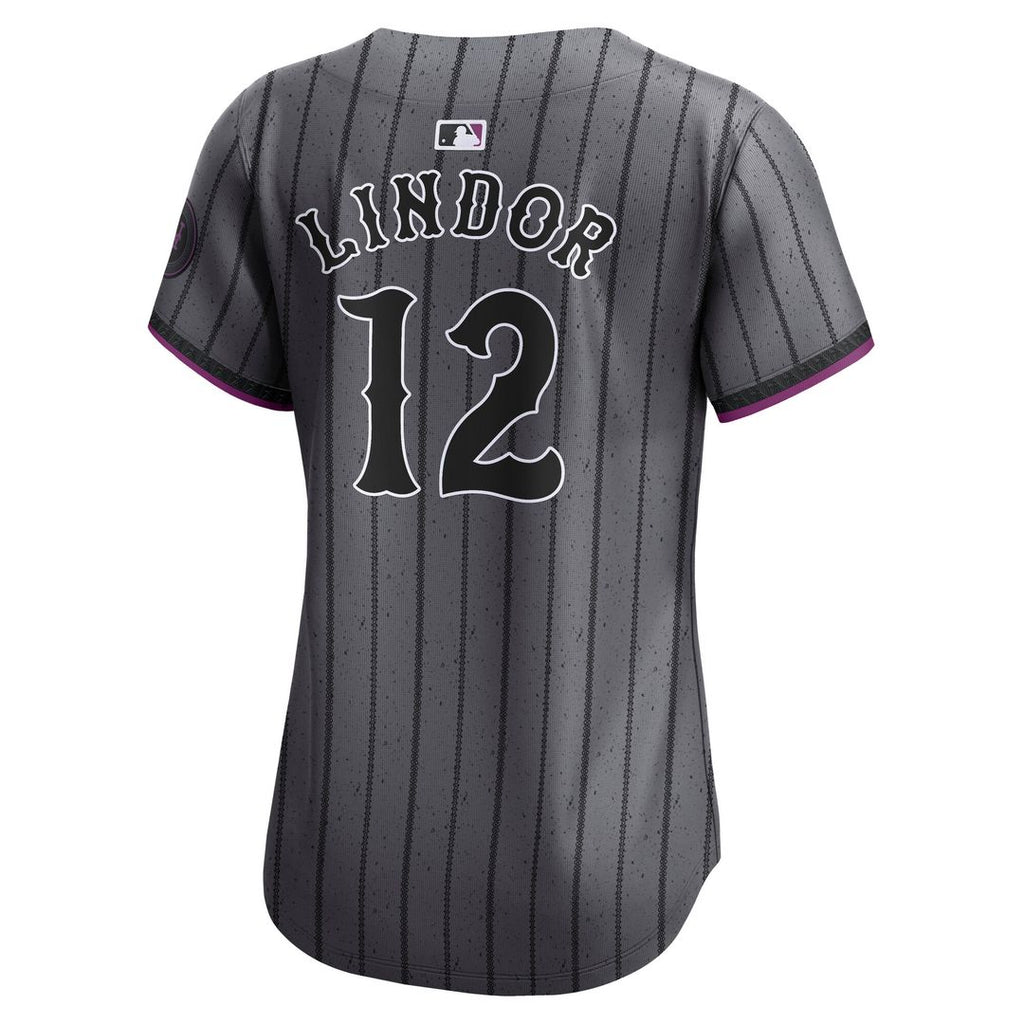 New York Mets Francisco Lindor Nike Women's City Connect Limited Jersey - Gray