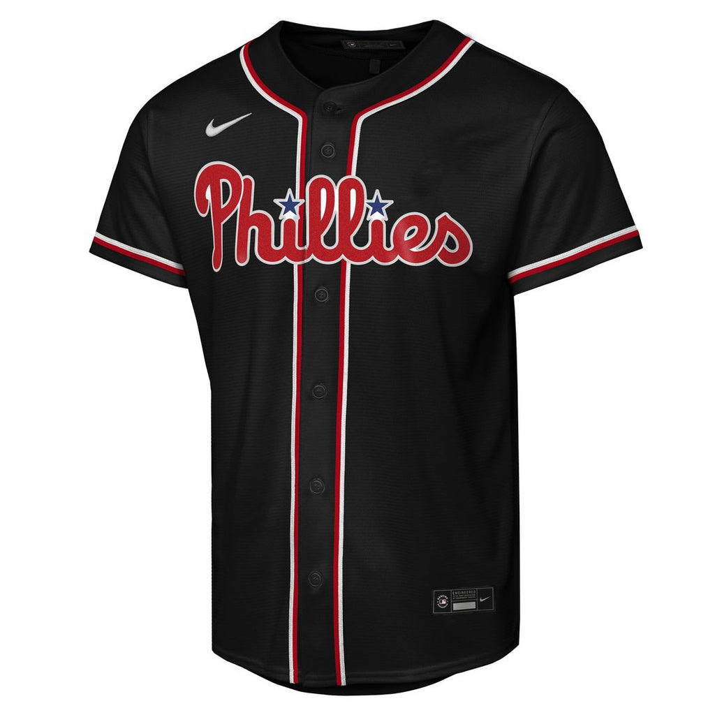 Philadelphia Phillies Bryce Harper Nike Youth Fashion Replica Player Jersey - Black