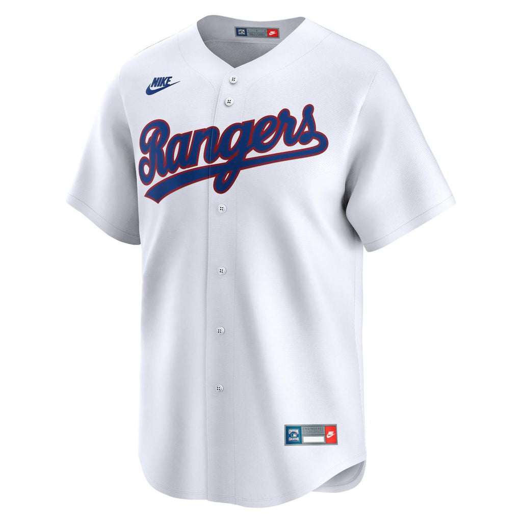 Texas Rangers Nike Cooperstown Limited Jersey - White