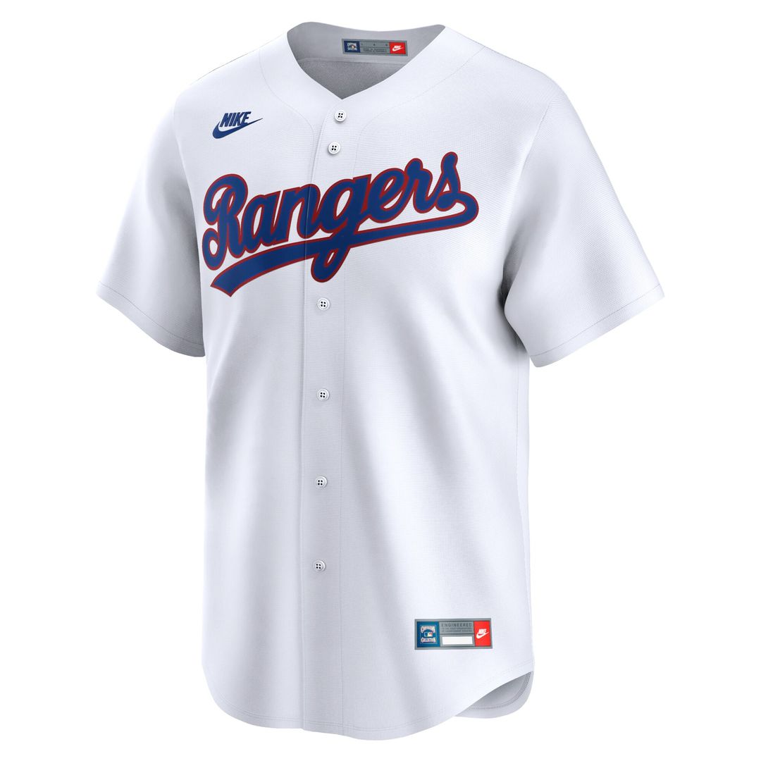Texas Rangers Nike Cooperstown Limited Jersey - White