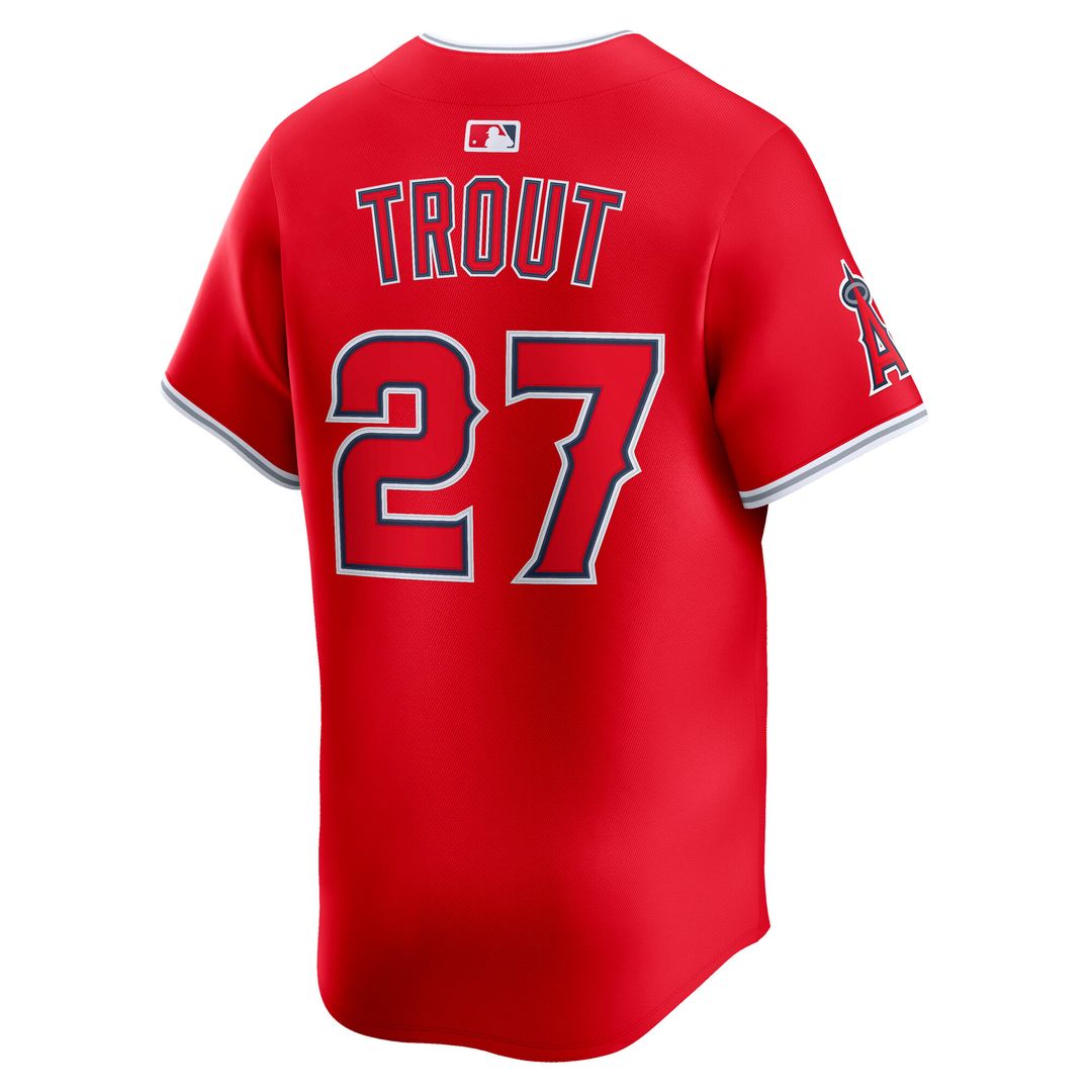Los Angeles Angels Mike Trout Nike Home Limited Player Jersey - White