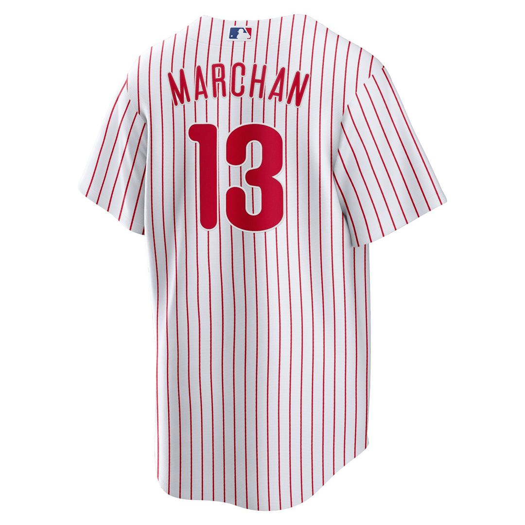 Philadelphia Phillies Rafael Marchán Nike Home Replica Jersey - White