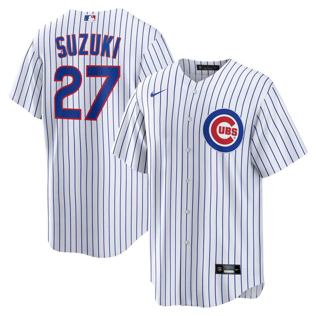 Chicago Cubs Seiya Suzuki Nike Home Replica Jersey - White
