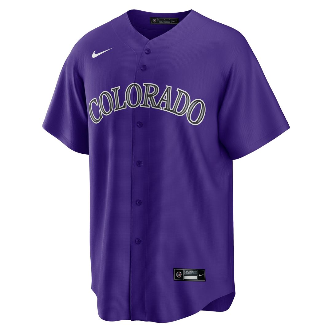 Colorado Rockies Charlie Blackmon Nike Alternate Replica Player Name Jersey - Purple