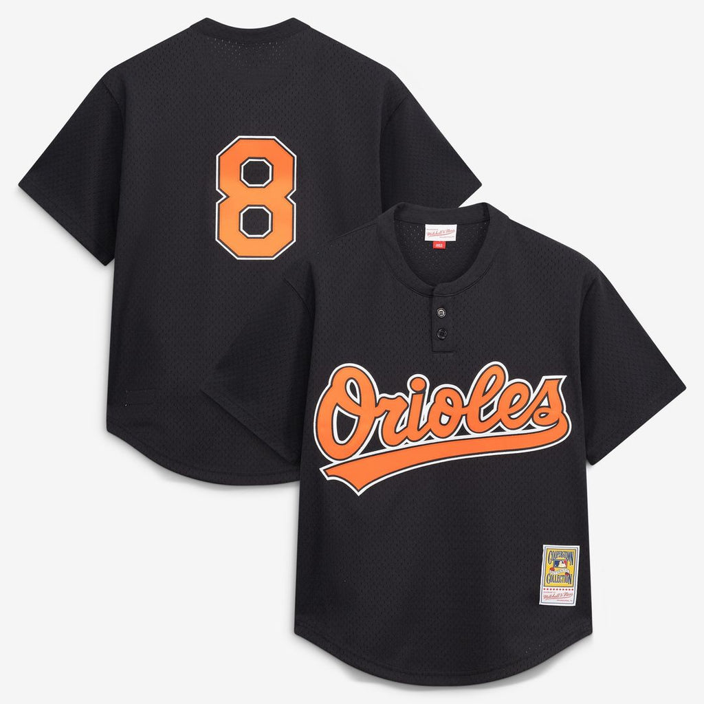 Baltimore Orioles Cal Ripken Jr. Mitchell & Ness Authentic Batting Practice Jersey - Black