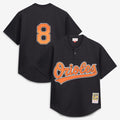 Baltimore Orioles Cal Ripken Jr. Mitchell & Ness Authentic Batting Practice Jersey - Black
