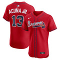 Atlanta Braves Ronald Acuña Jr. Nike Alternate 2 Elite Jersey - Red