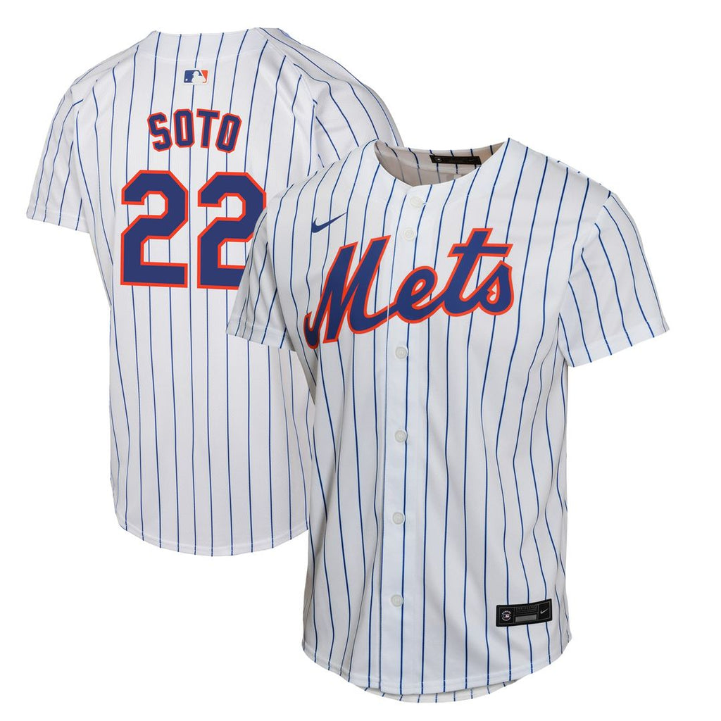 New York Mets Juan Soto Nike Youth Home Game Player Jersey - White