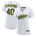 Athletics Luis Severino Nike Women's Home Replica Jersey - White