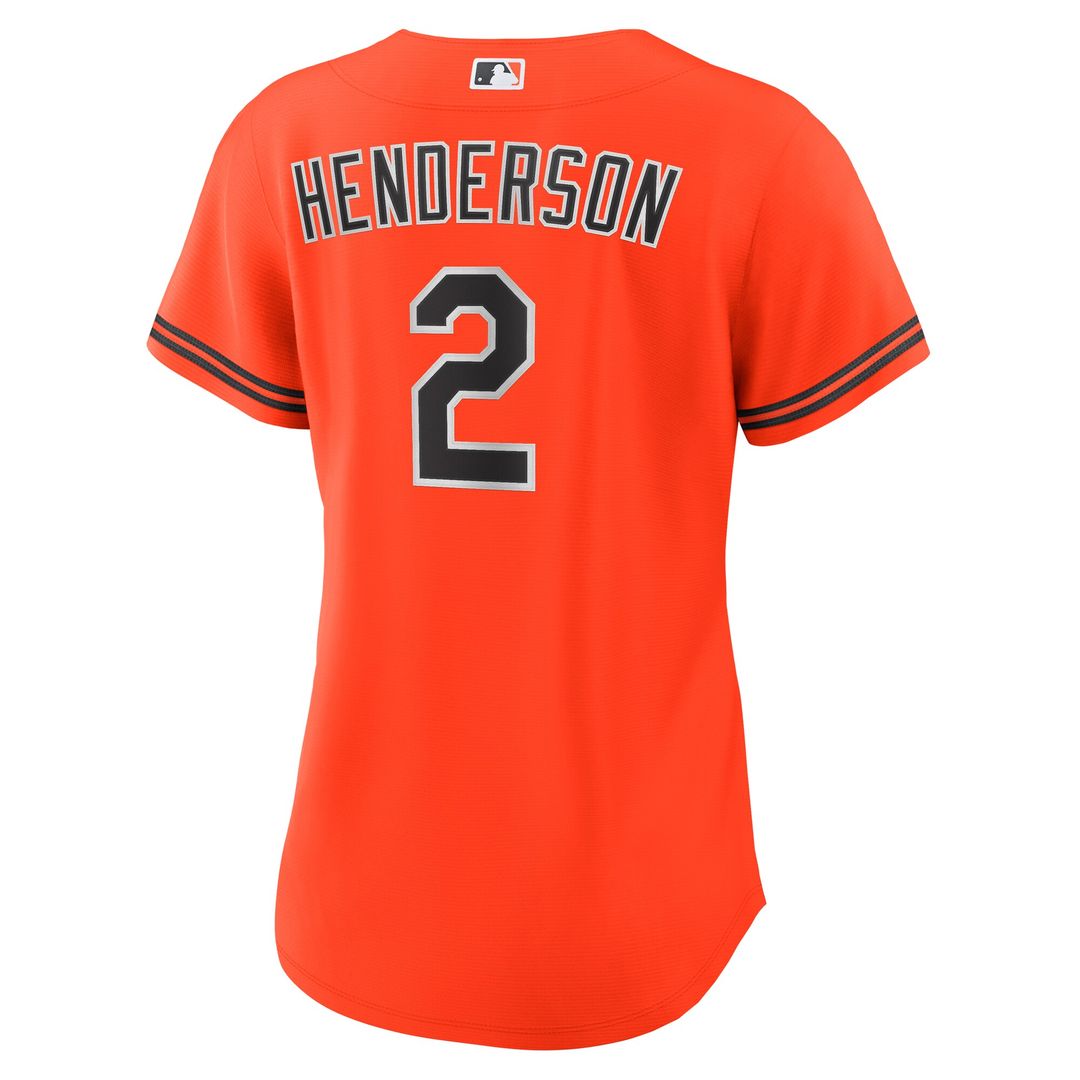 Baltimore Orioles Gunnar Henderson Nike Women's Alternate 2 Replica Jersey - Orange