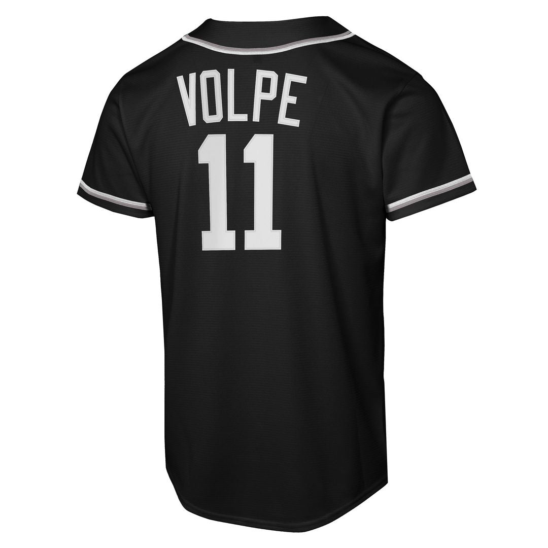 New York Yankees Anthony Volpe Nike Youth Fashion Replica Player Jersey - Black
