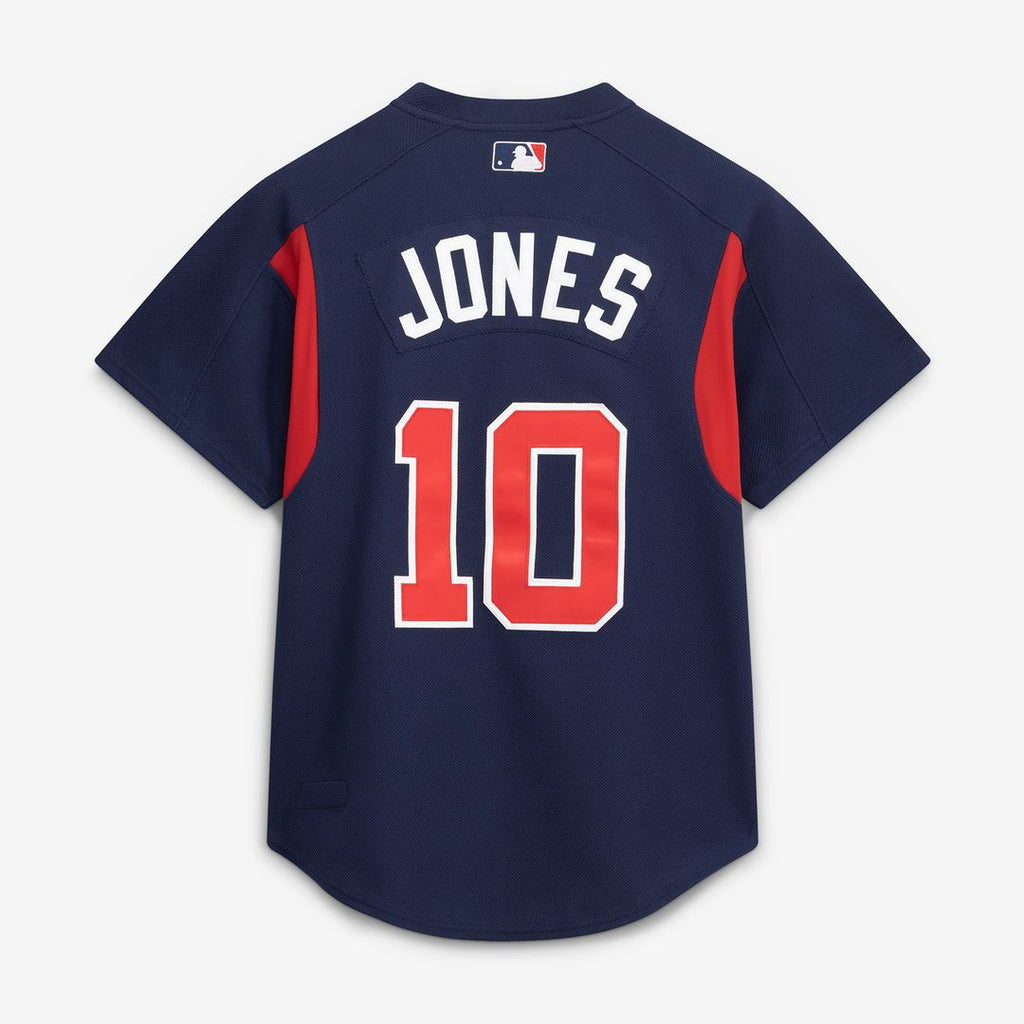 Atlanta Braves Chipper Jones Mitchell & Ness Authentic Batting Practice Jersey - Navy
