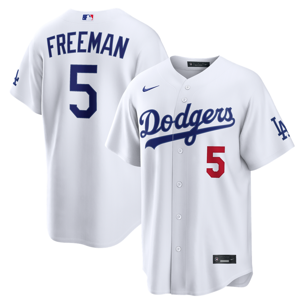 Los Angeles Dodgers Freddie Freeman Nike Home Stadium Jersey - White