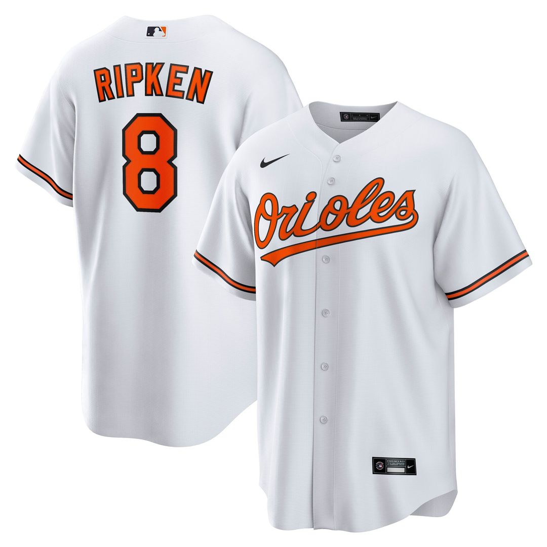 Baltimore Orioles Cal Ripken Jr. Nike Throwback Replica Player Jersey - White
