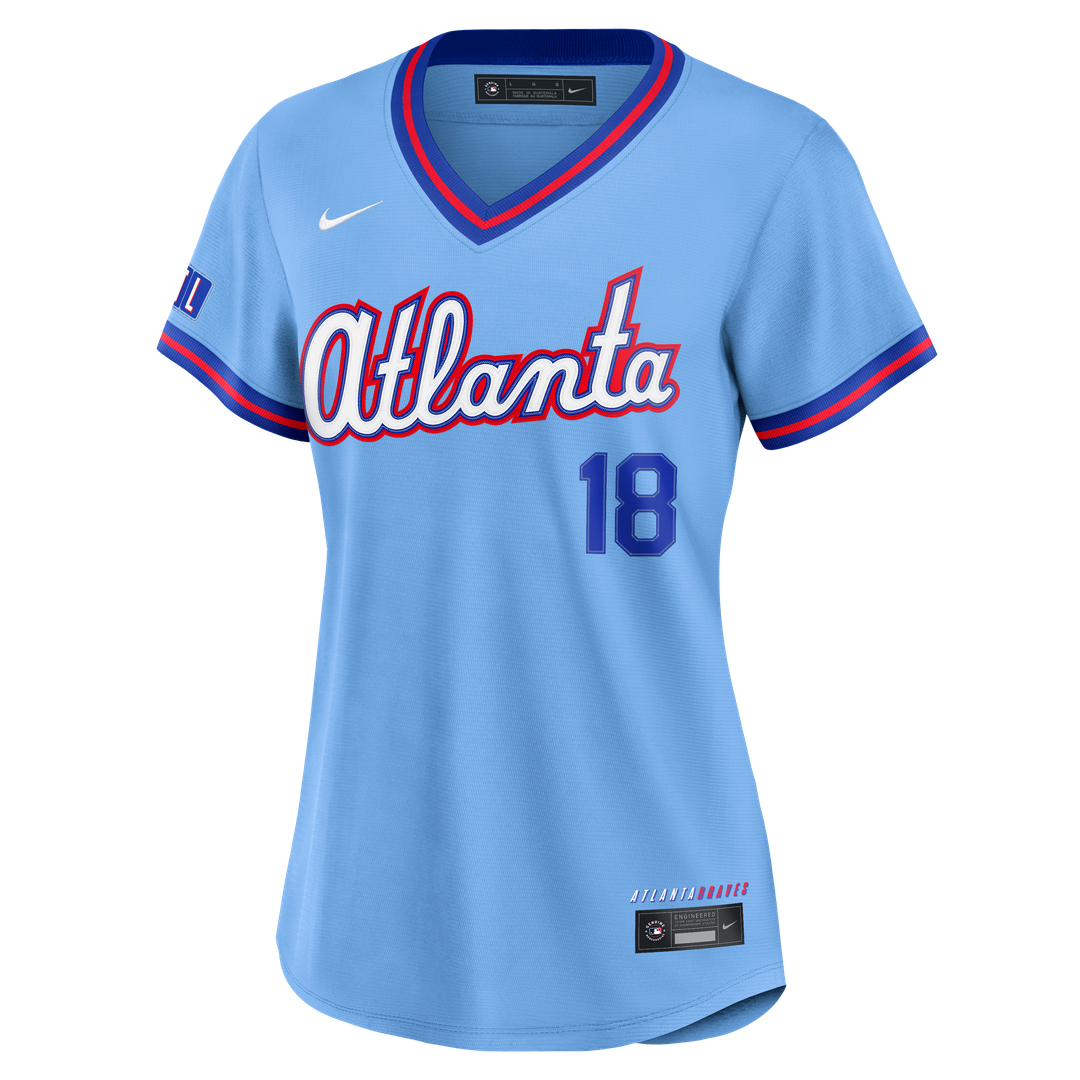 Atlanta Braves Mike Yastrzemski Nike Women's 2026 City Connect Stadium Jersey - Powder Blue