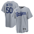 Los Angeles Dodgers Mookie Betts Nike Road Replica Jersey - Gray