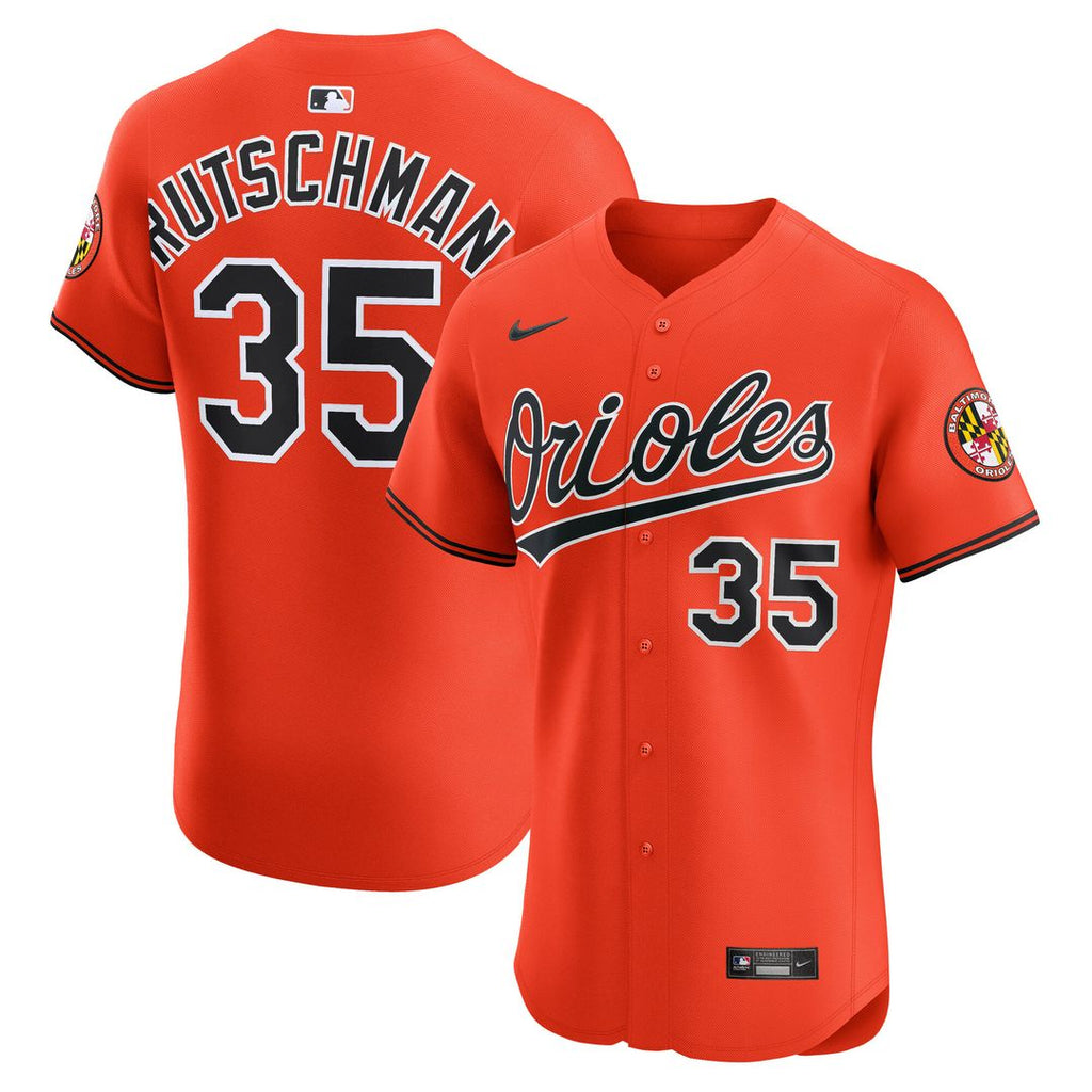 Baltimore Orioles Adley Rutschman Nike Alternate 2 Elite Jersey - Orange
