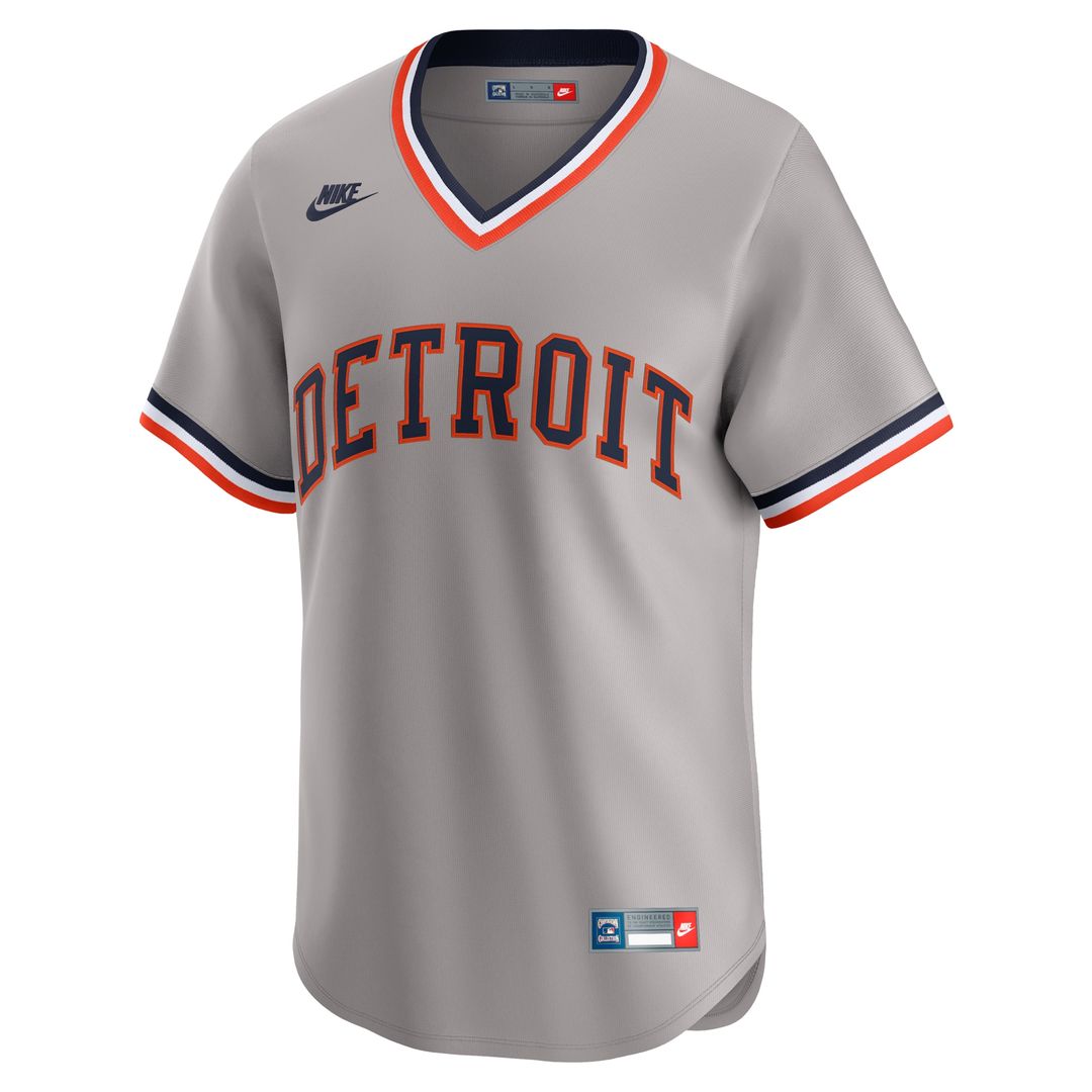 Detroit Tigers Nike Cooperstown Limited Jersey - Gray