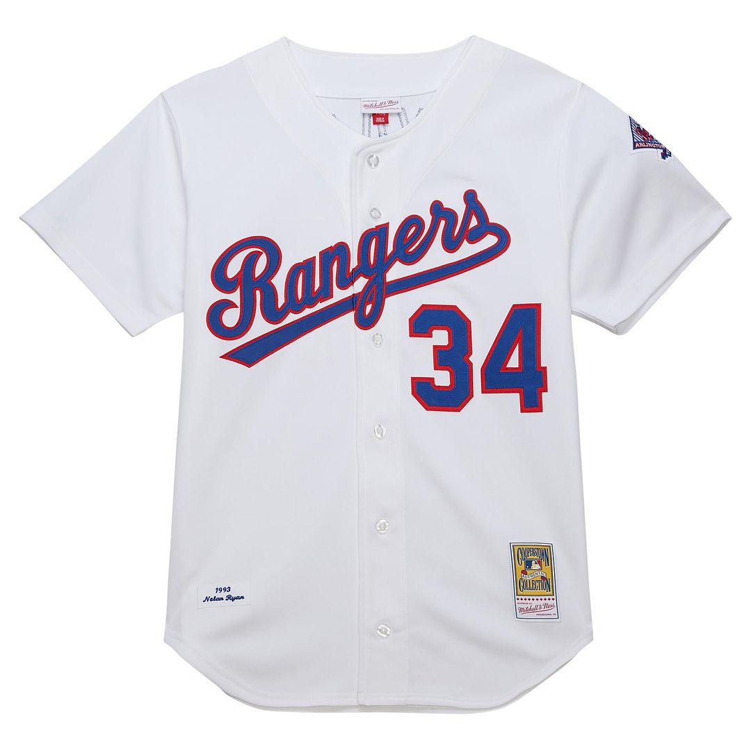 Texas Rangers Nolan Ryan Mitchell & Ness 1993 Cooperstown Authentic Jersey - White