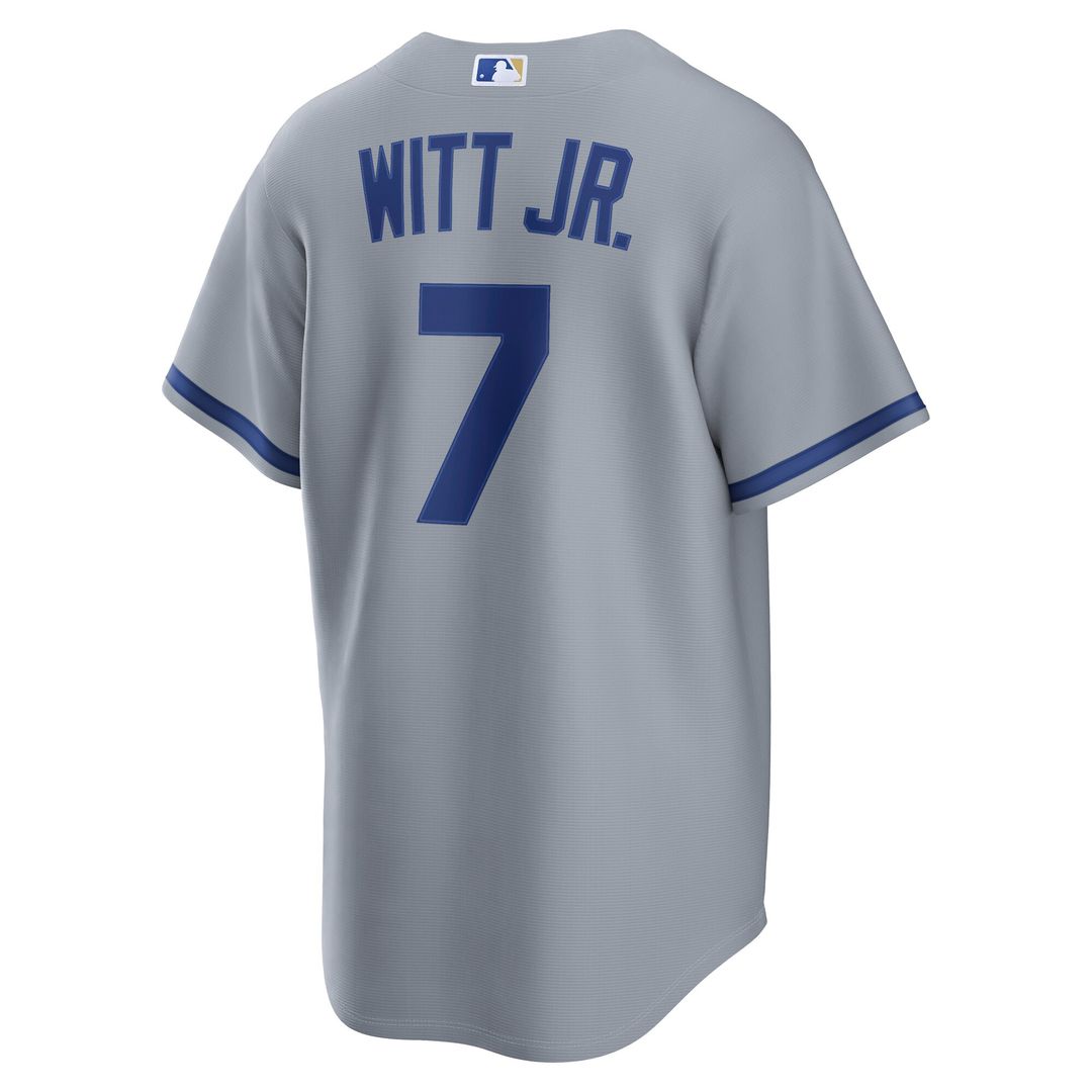 Kansas City Royals Bobby Witt Jr. Nike Road Replica Jersey - Gray