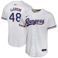 Texas Rangers Jacob deGrom Nike Youth Home Game Player Jersey - White