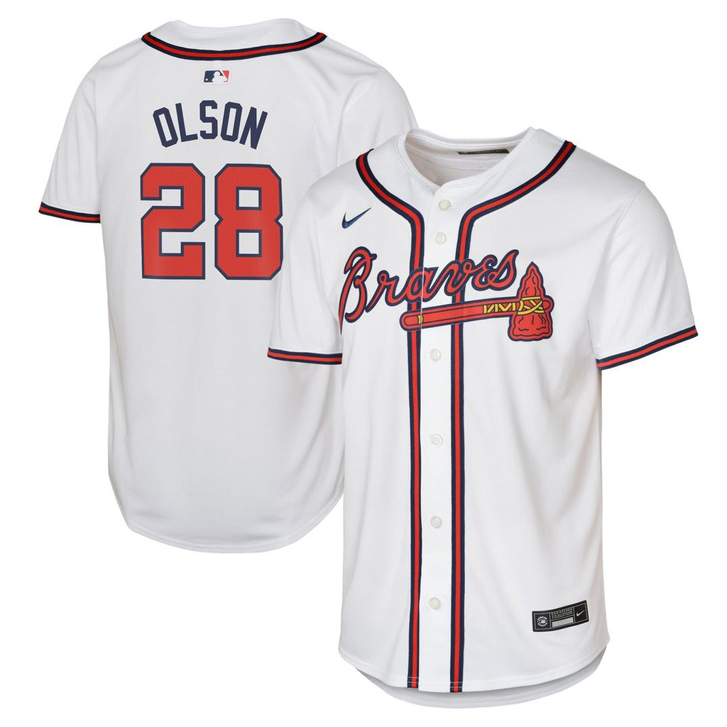 Atlanta Braves Matt Olson Nike Youth Home Limited Player Jersey - White