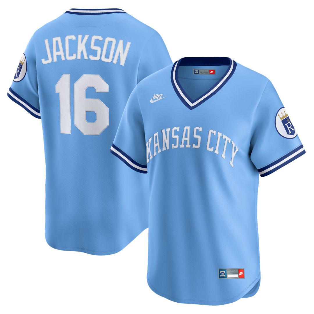Kansas City Royals Bo Jackson Nike Throwback Cooperstown Limited Jersey - Light Blue