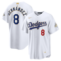 Los Angeles Dodgers Enrique Hernández Nike 2026 Gold Collection Stadium Jersey - White