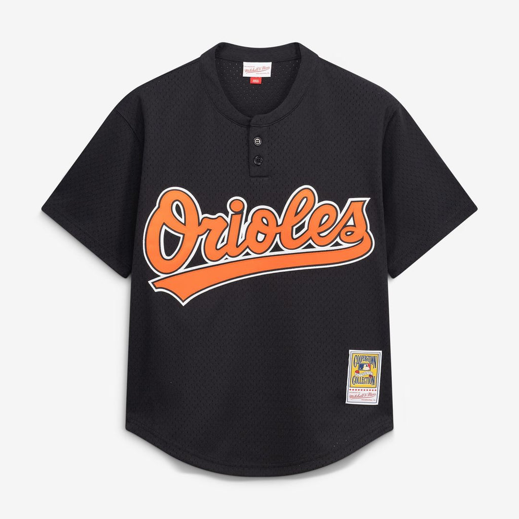 Baltimore Orioles Cal Ripken Jr. Mitchell & Ness Authentic Batting Practice Jersey - Black