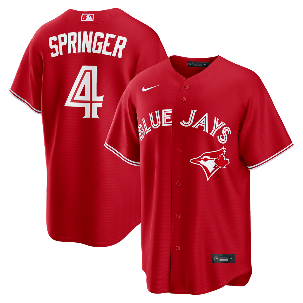 Toronto Blue Jays George Springer Nike Canada Day Replica Jersey - Red
