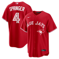 Toronto Blue Jays George Springer Nike Canada Day Replica Jersey - Red
