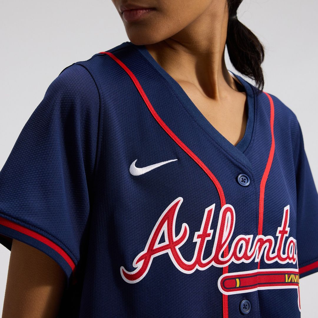 Atlanta Braves Ronald Acuña Jr. Nike Women's Alternate Limited Player Jersey – Navy
