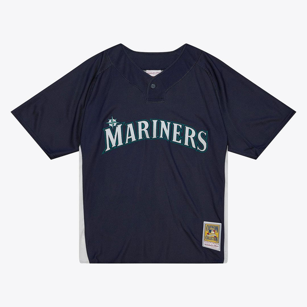 Seattle Mariners Ichiro Suzuki Mitchell & Ness Big & Tall Cooperstown Mesh Batting Practice Jersey - Navy