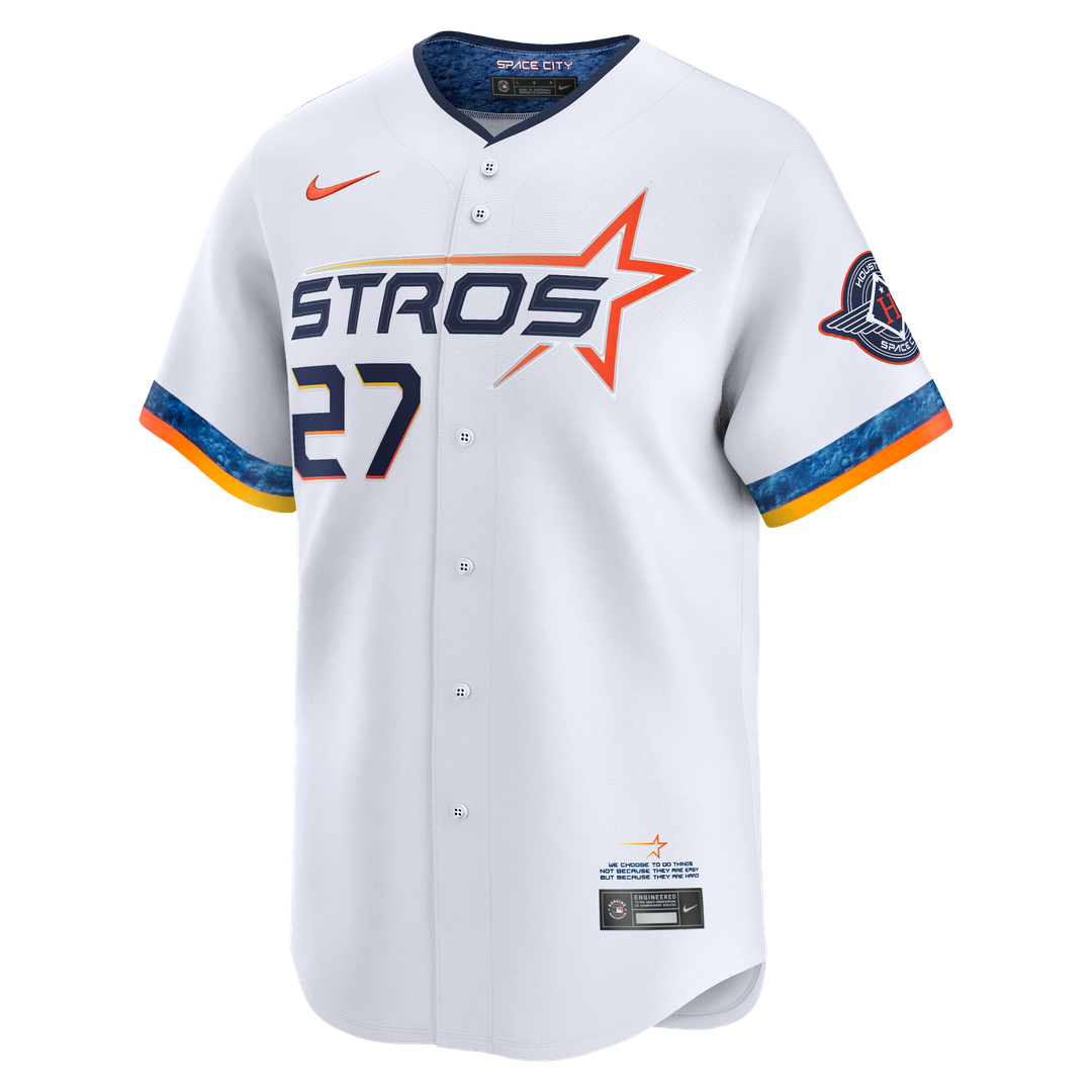 Houston Astros Jose Altuve Nike 2025 City Connect Limited Player Jersey - White