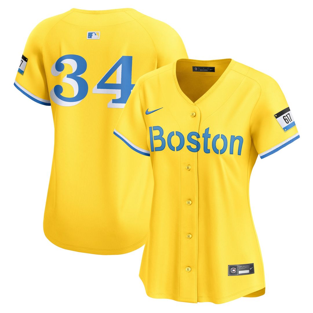 Boston Red Sox David Ortiz Nike Women's City Connect Retired Player Jersey - Gold