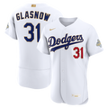 Los Angeles Dodgers Tyler Glasnow Nike 2026 Gold Collection Authentic Jersey - White